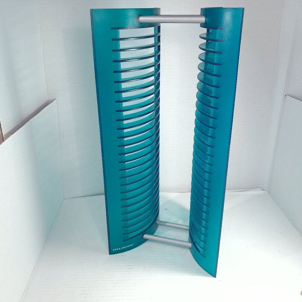 Atlantic CD‎ Tower Rack Holder Futuristic Modern Atomic Turquoise Green teal